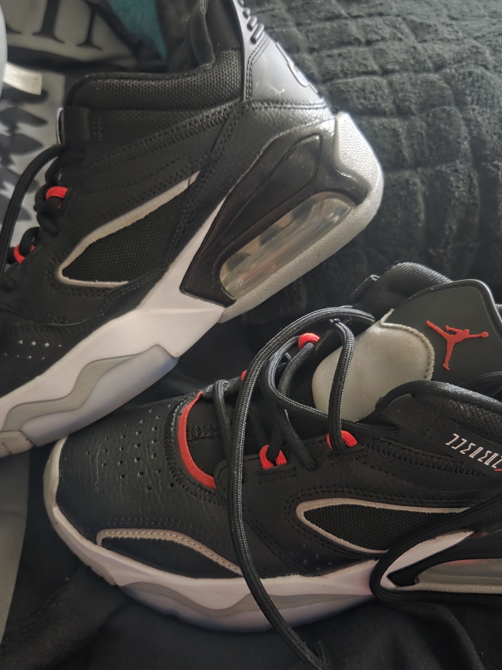 Jordan Men’s Athletic Shoes Black White Red